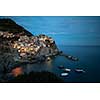 Manarola Village, Cinque Terre Coast of Italy. Manarola is a beautiful small town in the province of La Spezia, Liguria, north of Italy.