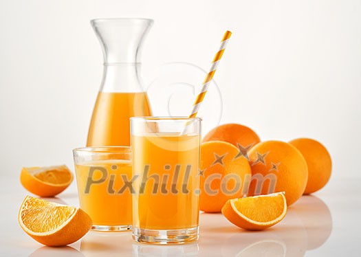 Fresh Squeezed Orange Juice with Fresh Fruits Fresh Squeezed Orange Juice with Fresh Fruits