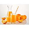 Fresh Squeezed Orange Juice with Fresh Fruits