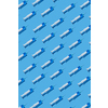 Vertical healthcare pattern from sterile plastic syringes with blue injectable drugs or vaccine for injections on a pastel blue background, hard shadows. Top view.