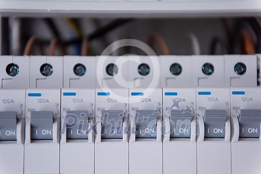 new automated system of electric power supply and distribution. Electric boxes with high-voltage equipment. The scheme for supplying electric power through the main and reserve channels new automated system of electric power supply and distribution. Electric boxes with high-voltage equipment. The scheme for supplying electric power through the main and reserve channels