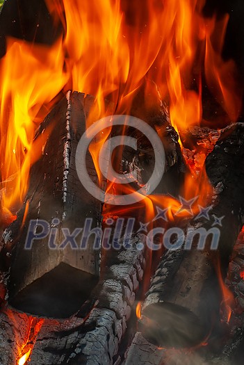 Macro view of natural background from burning wood with copy space. Can be used for your creativity. Macro view of natural background from burning wood with copy space. Can be used for your creativity.