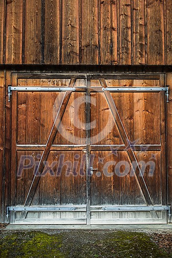 Lovely old wooden barn door