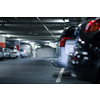 Underground parking/garage (shallow DOF; color toned image)