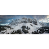 High res. panoramic image of Winter in the swiss alps near mount Santis, Switzerland