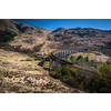The Glenfinnan railway viaduct in the Western Highlands of Scotland
