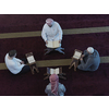 top view of muslim people in mosque reading quran together concept of islamic education and school of holly book kuran