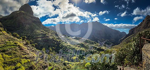 Masca valley, Tenerife, Spain - High Repolution Panoramic Image Masca valley, Tenerife, Spain - High Repolution Panoramic Image
