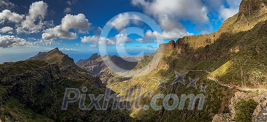 Masca valley, Tenerife, Spain - High  Repolution Panoramic Image