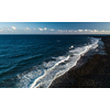 Aerial view of crashing waves on rocks landscape nature view and Beautiful tropical sea with Sea coast view in summer season