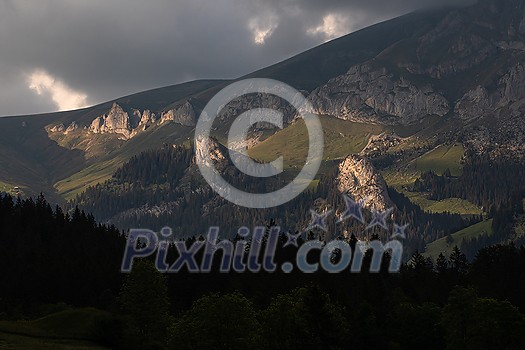 Kandersteg - amazing vacation destination in the Swiss Alps, Switzerland