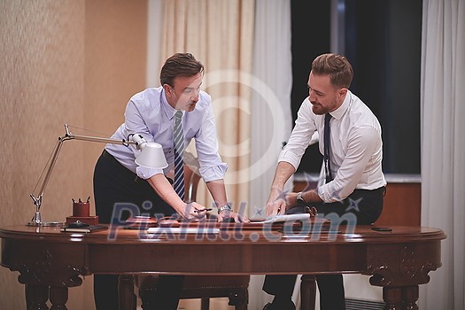 corporate business team as politicians on meeting discussing and planning new strategy corporate business team as politicians on meeting discussing and planning new strategy