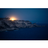 Lighthouse at dusk on the limestone cliff near Bonifacio, South Coast of Corsica Island, France