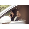 Arabic Woman Couple Traveling By Luxury  Car in Saudy Arabia