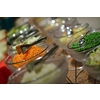 catering buffet food indoor in luxury restaurant with meat colorful fruits  and vegetables