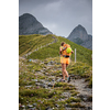 Pretty, female hiker in Swiss Alps