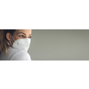 Young woman wearing  a facemask during coronavirus and flu outbreak. Virus and illness protection, home quarantine. COVID-19 concept