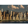 New York City NYC Manhattan Downtown Skyline, viewed from Jersey City, New Jersey, USA.