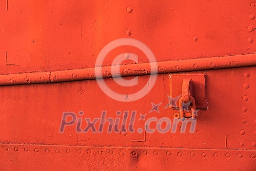 Grungy red texture, old surface of metal boat, abstract background. Grungy red texture, old surface of metal boat, abstract background.