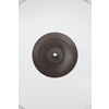 White vinyl record rotate background. Old fashioned turntable player. Sound technology for DJ to mix and play music.