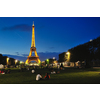 eiffet tower in paris at night tourist and travel icon and attraction