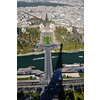 Eiffel Tower in Paris against a dramatic blue sky at day tourist and travel attraction