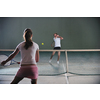 young girl exercise tennis sport indoor