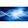 Digital blue image of DNA molecule and technology concepts