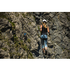 Kandersteg - amazing vacation destination in the Swiss Alps, Switzerland. Couple on a lovely via ferrata