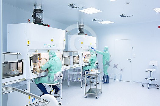 Pharmaceutical industry factory and production laboratory (color toned image; shallow DOF), COVID vaccine production concept Pharmaceutical industry factory and production laboratory (color toned image; shallow DOF), COVID vaccine production concept