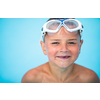 Cute little boy in a swimming pool