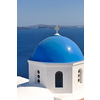 summer vacation on beautiful vulcanic island santorini at greece