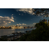 New York City NYC Manhattan Downtown Skyline, viewed from Jersey City, New Jersey, USA.