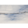 Snowy winter day scenic landscape with tols of snow