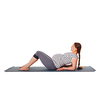 Pregnancy yoga exercise - pregnant woman doing yoga asana Purvottanasana Upward Plank Pose isolated on white background