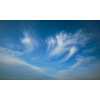 Blue sky with whie Cirrus clouds background texture