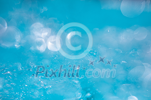 Beautiful water waves - Splashed water wave in clean blue water, clean filtered water ready for drinking Beautiful water waves - Splashed water wave in clean blue water, clean filtered water ready for drinking
