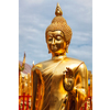 Golden plated Buddha statue in Wat Phra That Doi Suthep, Chiang Mai, Thailand