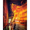 Vintage retro effect filtered hipster style image of reclining Buddha gold statue. Wat Pho, Bangkok, Thailand
