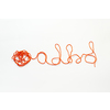 ADHD abbreviation formed of red tangled thread on white background. Attention deficit hyperactivity disorder and mental health awareness.