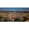 Beautiful Florence sunset city skyline with Florence Duomo Panorama of Florence, Italy