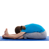 Yoga - young beautiful woman yoga instructor doing Seated Forward Bend or Intense Dorsal Stretch pose asana (Paschimottanasana) exercise isolated on white background