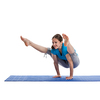 Yoga - young beautiful woman  yoga instructor doing Firefly asana pose (Titibasana) exercise isolated on white background