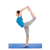Yoga - young beautiful slender woman yoga instructor doing Lord of the Dance Pose (Natarajasana) asana in ashtanga vinyasa style exercise isolated on white background