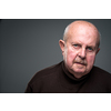 Senior man lonely at home, anxious/afraid to go out - self isolation/ quarantine due to COVID-19/ Coronavirus social distancing/prevention concept