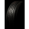 New car tire close up