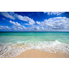 Beautiful beach and  waves of Caribean Sea