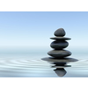 Zen stones in water