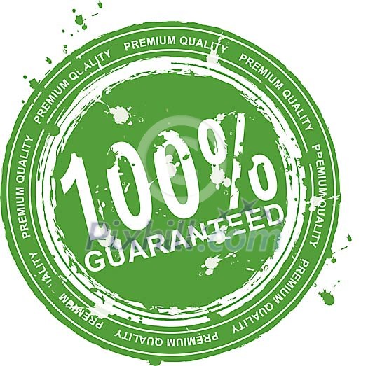 Isolated green vector quality label Isolated green vector quality label