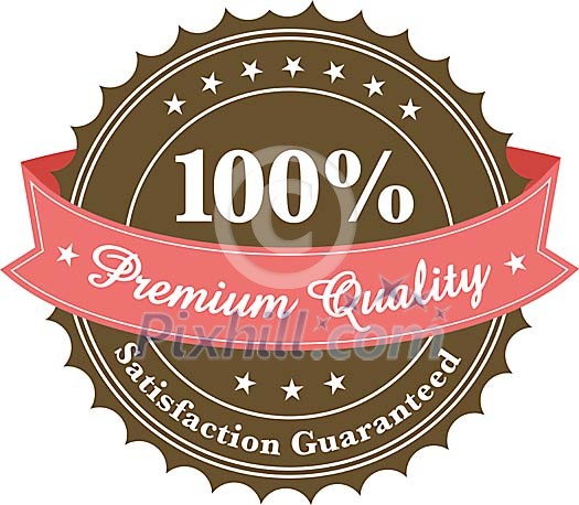 Isolated quality label Isolated quality label
